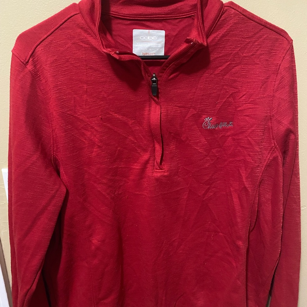 Chick-fil-A Red Half-Zip Women's pullover